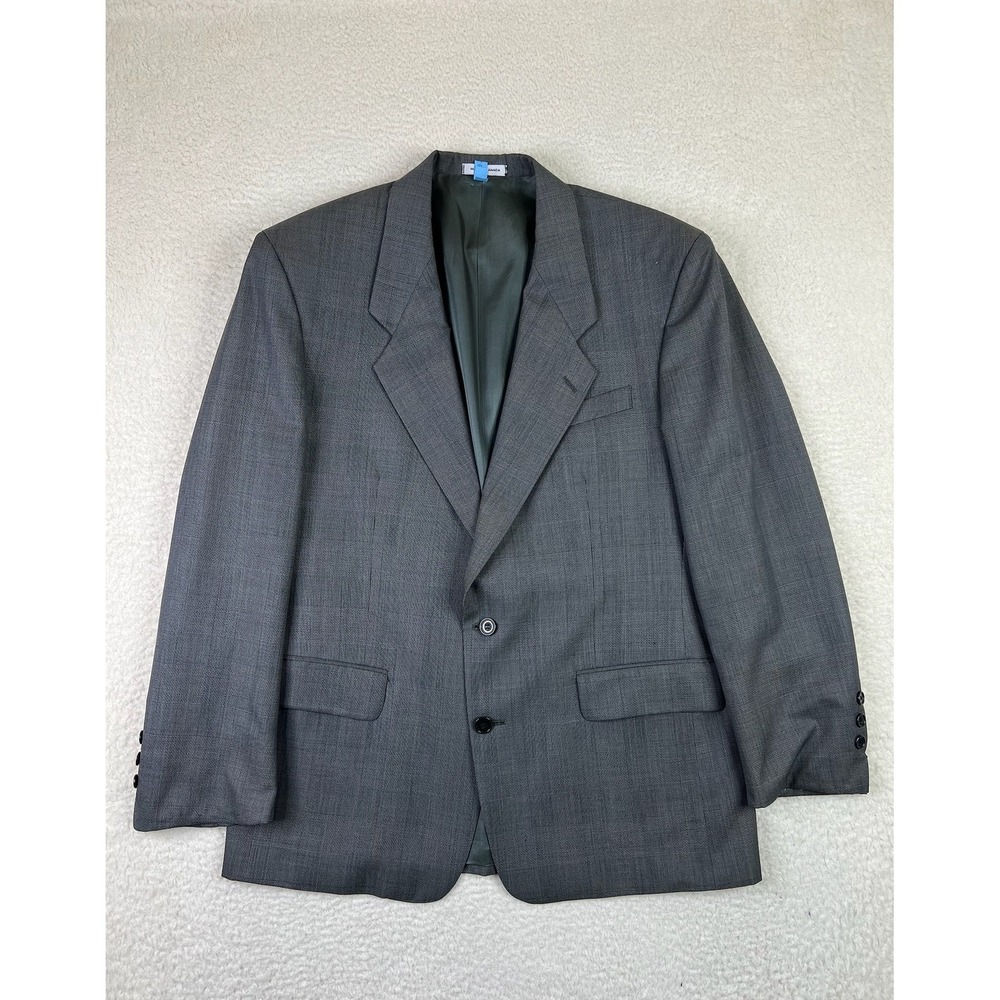 Yves‎ Saint Laurent Blazer Mens 42R Gray Plaid Wool Blend Sport Coat Dillard's